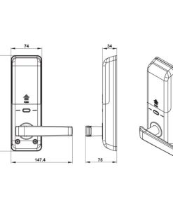 Khóa điện tử Hafele EL7000-TC 912.05.495 Thân khoá nhỏ - 12 Khóa điện tử Hafele EL7000-TC 912.05.495 Thân khoá nhỏ - 11