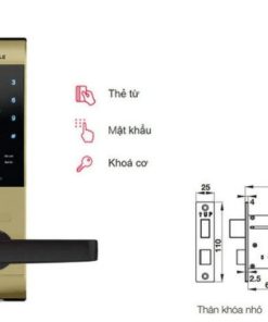 Khóa điện tử Hafele EL7500 912.05.728 – Màu vàng/thân khóa nhỏ