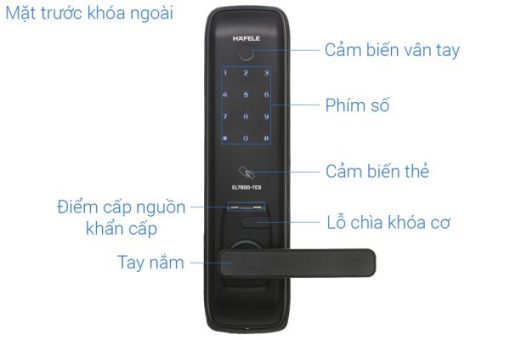 Khóa điện tử vân tay EL7800 TCS Hafele 912.05.763 - 3