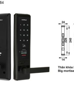 Khóa điện tử Häfele EL7200-TC 912.05.715 – Thân khóa lớn