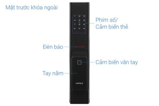 Khóa điện tử Vân tay + Bluetooth Hafele PP8100 912.20.260 - 5