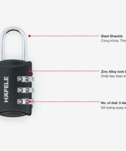 Ổ khoá số du lịch DIY Häfele 482.09.000 - 9