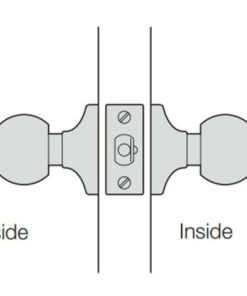 Khóa tay tròn màu đồng bóng DIY Häfele 489.93.132 - 5