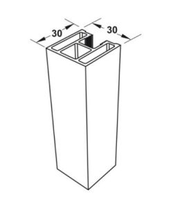 Khung bên No.51 màu bạc 6m Hafele 403.75.362