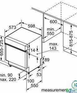 MÁY RỬA BÁT BOSCH BÁN ÂM SMI46MS03E SERIE 4 14 BỘ - 28 MÁY RỬA BÁT BOSCH BÁN ÂM SMI46MS03E SERIE 4 14 BỘ - 27