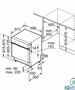 MÁY RỬA BÁT BOSCH BÁN ÂM SMI6ZCS00E SERIE 6 SẤY ZEOLITH - 46 MÁY RỬA BÁT BOSCH BÁN ÂM SMI6ZCS00E SERIE 6 SẤY ZEOLITH - 45