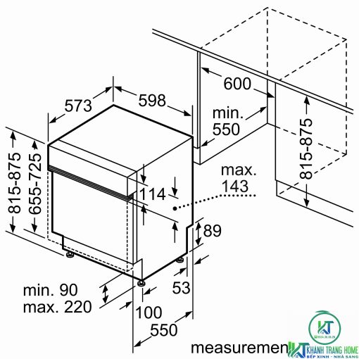 MÁY RỬA BÁT BÁN ÂM BOSCH SMI68NS06G SERIE 6 14 BỘ - 11