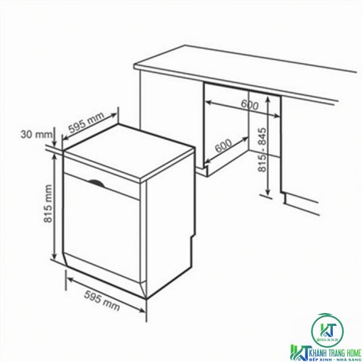 MÁY RỬA BÁT ĐỘC LẬP BOSCH SMS46GW04E SERIE 4 12 BỘ - 11