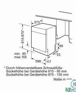 MÁY RỬA BÁT BÁN ÂM BOSCH SMU68N25EU SERIE 6 14 BỘ - 28 MÁY RỬA BÁT BÁN ÂM BOSCH SMU68N25EU SERIE 6 14 BỘ - 27