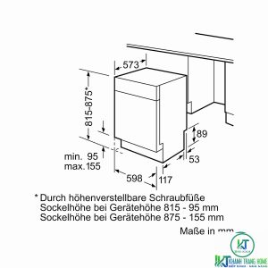 MÁY RỬA BÁT BÁN ÂM BOSCH SMU68N25EU SERIE 6 14 BỘ - 27