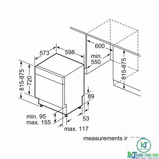 MÁY RỬA BÁT BÁN ÂM BOSCH SMU68N25EU SERIE 6 14 BỘ - 15
