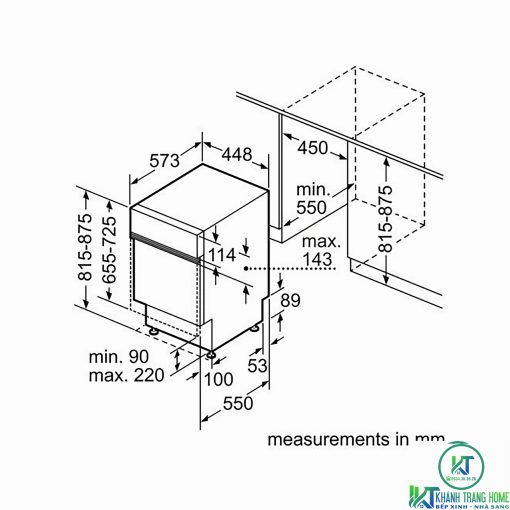 MÁY RỬA BÁT BOSCH BÁN ÂM SPI2HKS59E SERIE 2 9 BỘ - 15