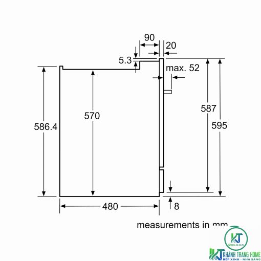 MÁY RỬA BÁT MINI ÂM TỦ BOSCH SCE64M65EU SERIE 6 8 BỘ - 15