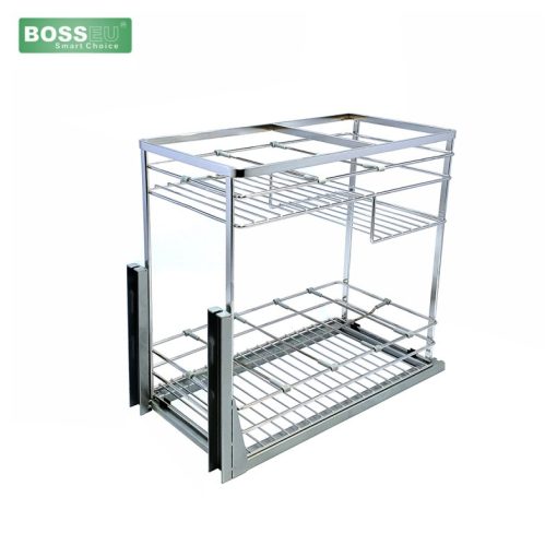GIÁ GIA VỊ INOX NAN DẸT MẠ CROM BOSSEU BS130G - 1