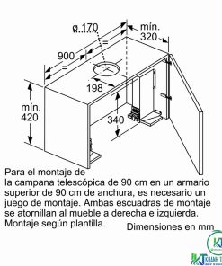 MÁY HÚT MÙI ÂM TỦ BOSCH DFS097K50 SERIE 8 NGANG 90CM - 40 MÁY HÚT MÙI ÂM TỦ BOSCH DFS097K50 SERIE 8 NGANG 90CM - 39