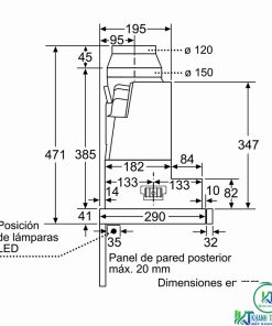 MÁY HÚT MÙI ÂM TỦ BOSCH DFS097K50 SERIE 8 NGANG 90CM - 46 MÁY HÚT MÙI ÂM TỦ BOSCH DFS097K50 SERIE 8 NGANG 90CM - 45
