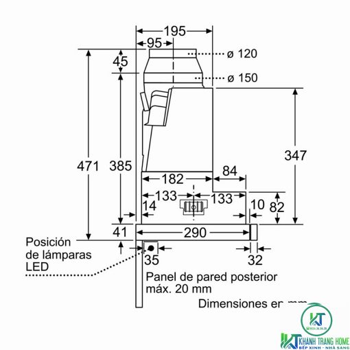 MÁY HÚT MÙI ÂM TỦ BOSCH DFS097K50 SERIE 8 NGANG 90CM - 19
