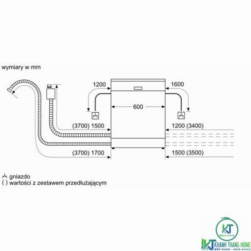 MÁY RỬA BÁT BOSCH SMS6EDI06E ĐỘC LẬP SERIE 6 13 BỘ - 13