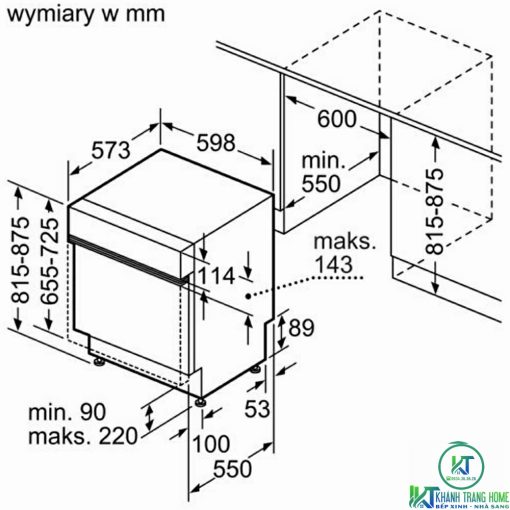 MÁY RỬA BÁT BOSCH SERIE 6 SMI6ECS93E BÁN ÂM - 17