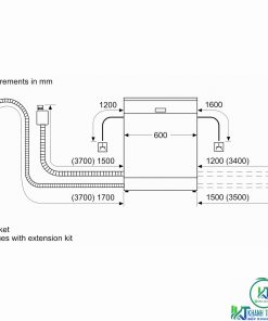 MÁY RỬA BÁT BOSCH ĐỘC LẬP SMS2HAI12E SERIE 2 13 BỘ - 21