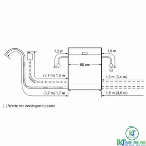 MÁY RỬA BÁT BOSCH ĐỘC LẬP SMS46KI01E SERIE 4 13 BỘ - 21