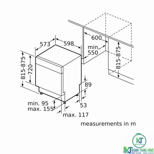 MÁY RỬA BÁT BOSCH BÁN ÂM SMU68TS02E SERIE 6 14 BỘ - 15