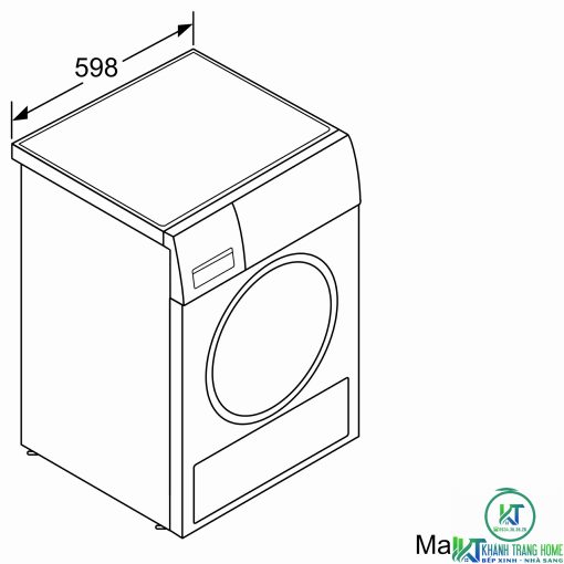 MÁY SẤY BOSCH WTX87E40 HEATPUMP 9KG - 13