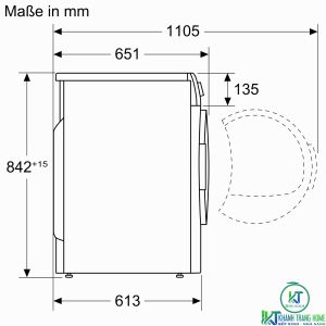 MÁY SẤY BOSCH WTX87E40 HEATPUMP 9KG - 23