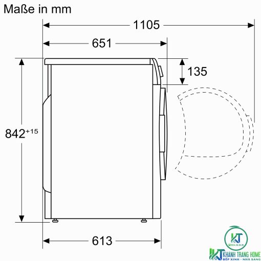 MÁY SẤY BOSCH WTX87E40 HEATPUMP 9KG - 11