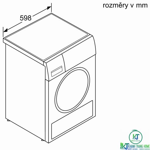MÁY SẤY BOSCH SERIE 8 WTX87M90BY HEATPUMP 9KG - 15