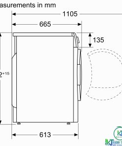 Máy sấy tụ hơi bơm nhiệt 8 Kg WTW876H8SG - 28 Máy sấy tụ hơi bơm nhiệt 8 Kg WTW876H8SG - 27