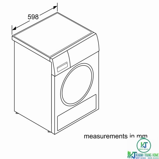 Máy sấy tụ hơi bơm nhiệt 9 Kg WTW87561SG - 5