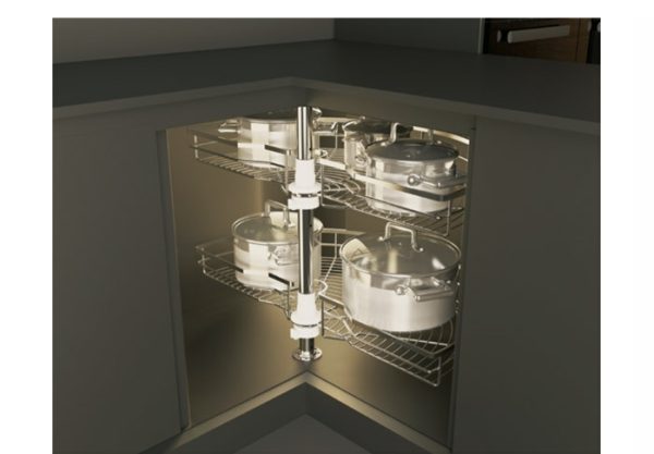 Mâm xoay góc 1/2 Cucina Mạ Chrome 548.37.200