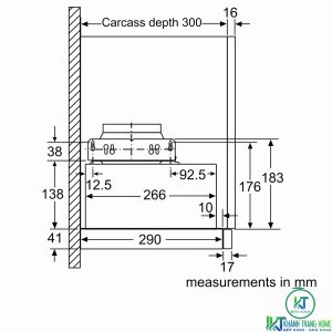 MÁY HÚT MÙI ÂM TỦ BOSCH DFL064W53B SERIE 2 NGANG 60CM - 49