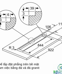 MÁY HÚT MÙI ÂM BÀN BOSCH DDD97BM60B SERIE 8 NGANG 90CM - 43
