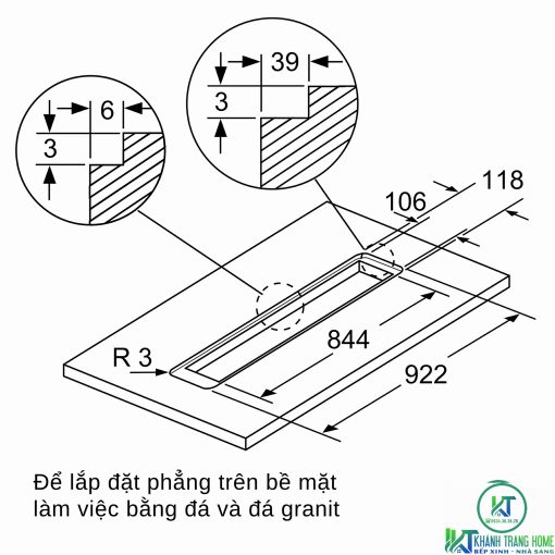 MÁY HÚT MÙI ÂM BÀN BOSCH DDD97BM60B SERIE 8 NGANG 90CM - 11