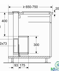 MÁY HÚT MÙI ÂM BÀN BOSCH DDD97BM60B SERIE 8 NGANG 90CM - 45