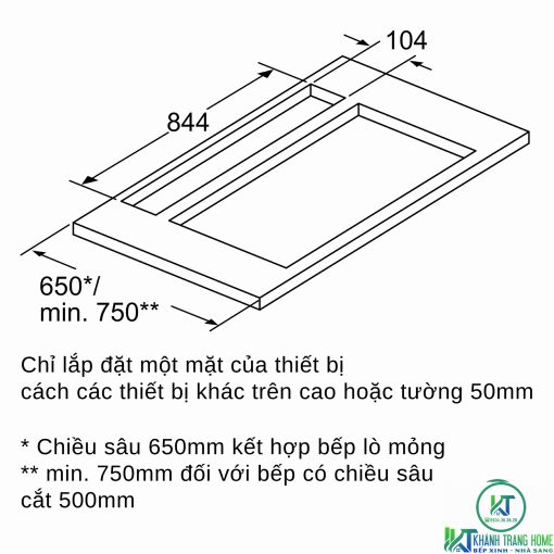 MÁY HÚT MÙI ÂM BÀN BOSCH DDD97BM60B SERIE 8 NGANG 90CM - 27