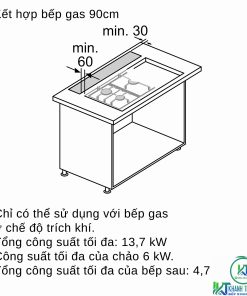 MÁY HÚT MÙI ÂM BÀN BOSCH DDD97BM60B SERIE 8 NGANG 90CM - 51