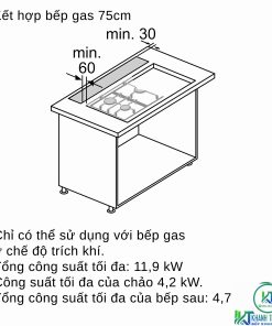 MÁY HÚT MÙI ÂM BÀN BOSCH DDD97BM60B SERIE 8 NGANG 90CM - 53