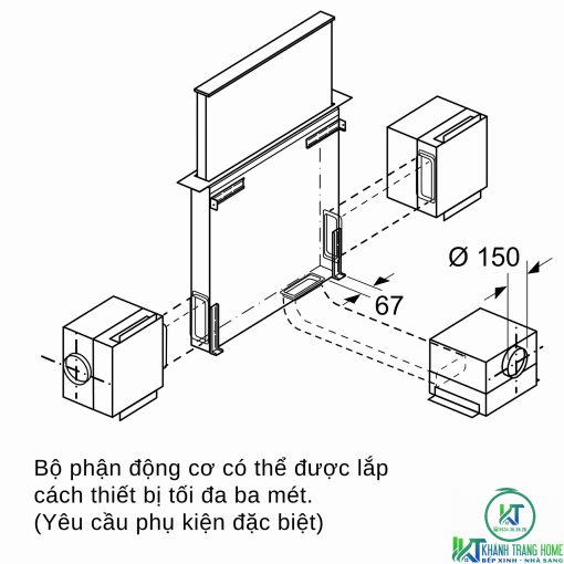 MÁY HÚT MÙI ÂM BÀN BOSCH DDD97BM60B SERIE 8 NGANG 90CM - 23