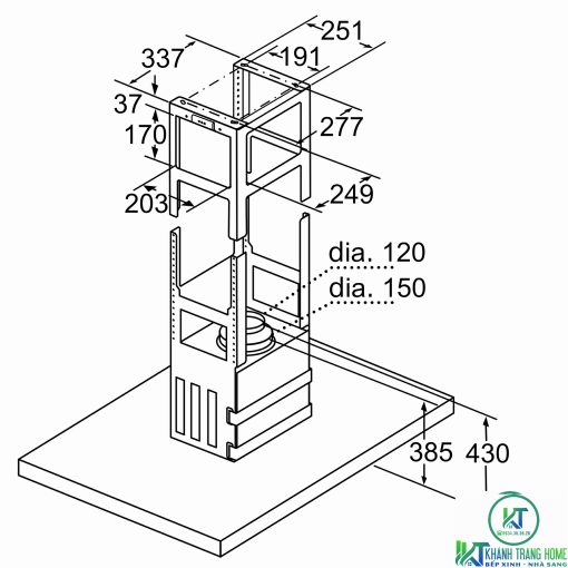 MÁY HÚT MÙI ĐẢO BOSCH DIB98JQ50 SERIE 6 NGANG 90CM - 13