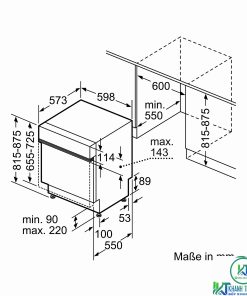 MÁY RỬA BÁT BÁN ÂM BOSCH SMI46IS03E SERIE 4 13 BỘ - 24 MÁY RỬA BÁT BÁN ÂM BOSCH SMI46IS03E SERIE 4 13 BỘ - 23