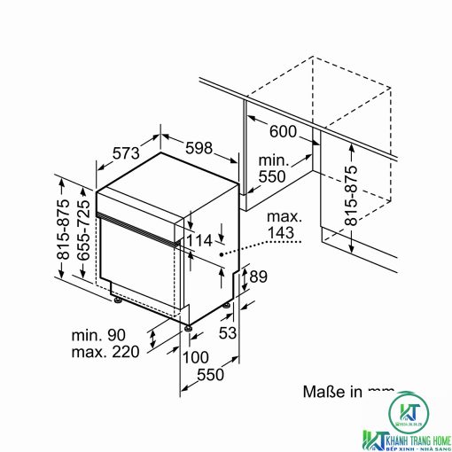 MÁY RỬA BÁT BÁN ÂM BOSCH SMI46IS03E SERIE 4 13 BỘ - 11