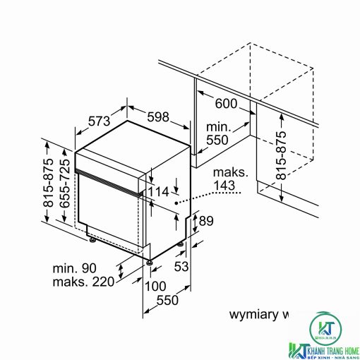 MÁY RỬA BÁT BÁN ÂM BOSCH SMI68NS07E SERIE 6 13 BỘ - 11