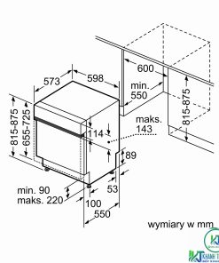 MÁY RỬA BÁT BOSCH BÁN ÂM SMI6ECS57E SERIE 6 14 BỘ - 40 MÁY RỬA BÁT BOSCH BÁN ÂM SMI6ECS57E SERIE 6 14 BỘ - 39