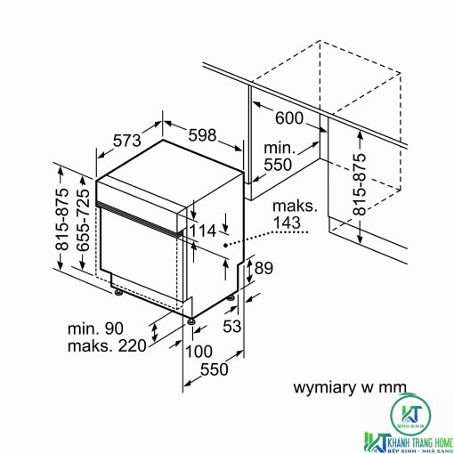MÁY RỬA BÁT BOSCH BÁN ÂM SMI6ECS57E SERIE 6 14 BỘ - 19