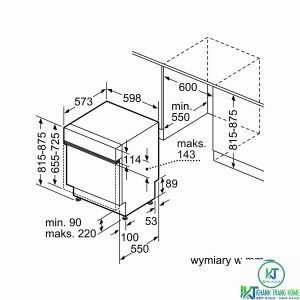 MÁY RỬA BÁT BOSCH ĐỘC LẬP SMS68MI04E SERIE 6 SẤY ZEOLITH - 27