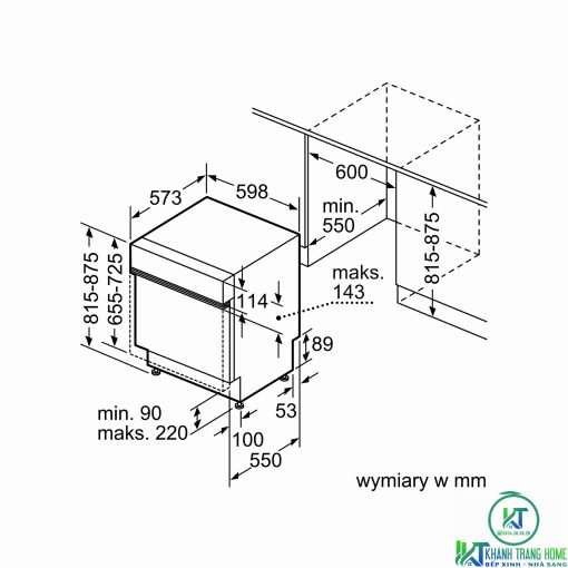 MÁY RỬA BÁT BOSCH ĐỘC LẬP SMS68TW06E SERIE 6 14 BỘ - 15