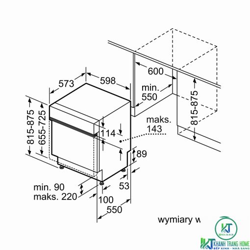 MÁY RỬA BÁT BOSCH ĐỘC LẬP SMS68UI02E SERIE 6 13 BỘ - 13